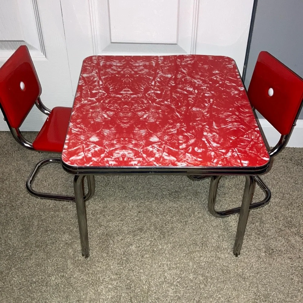 LOWEST DROP 🔥 🚨READ American Girl Pleasant Company Molly Retro Diner Table - Picture 1 of 6